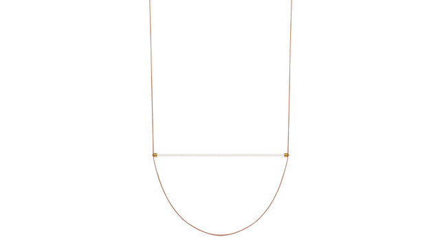 Orielle - Orielle Suspension Light, Large, Tan and Brass