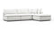 Sky - Sky Sectional Sofa, Three Seater, Right Chaise, White Linen