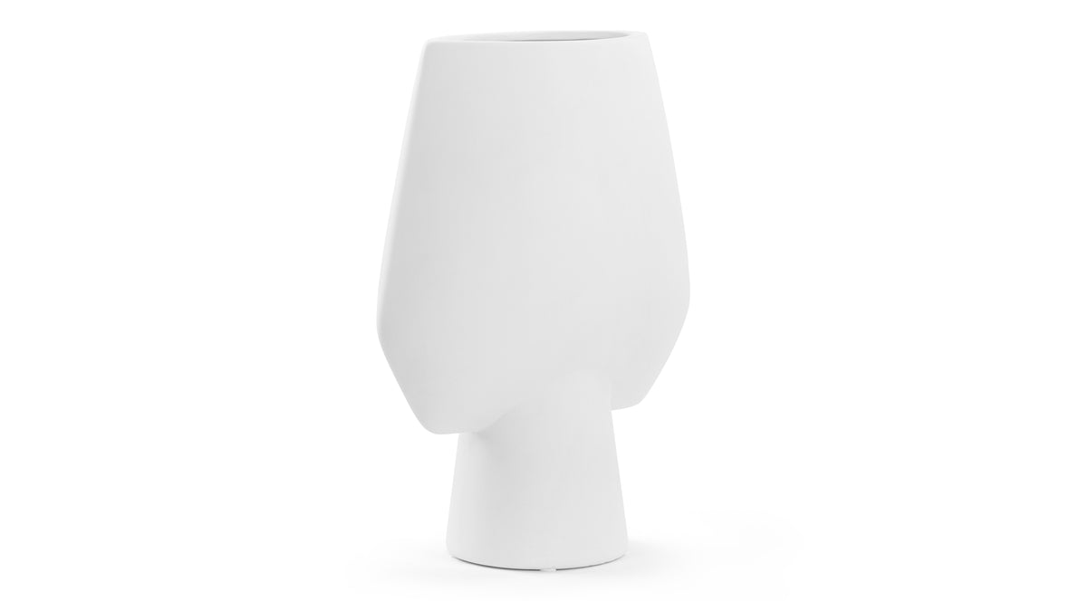Jens - Jens Vase, Grande, Antique White Ceramic