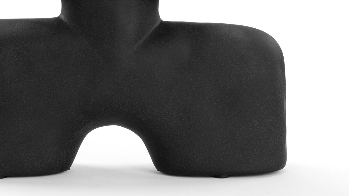 Daan - Daan Duo Vase, Mini, Black Ceramic