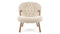 Clam - Clam Chair, Natural Luxe Sheepskin