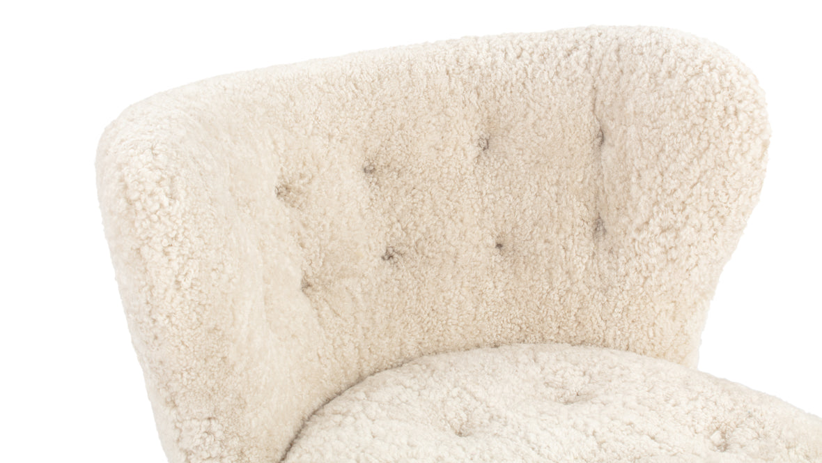 Petra - Petra Chair, Natural Luxe Sheepskin