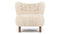 Petra - Petra Chair, Natural Luxe Sheepskin