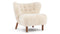 Petra - Petra Chair, Natural Luxe Sheepskin