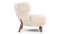 Petra - Petra Chair, Natural Luxe Sheepskin