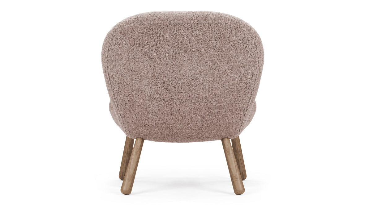 Clam - Clam Chair, Cappuccino Vegan Sherpa