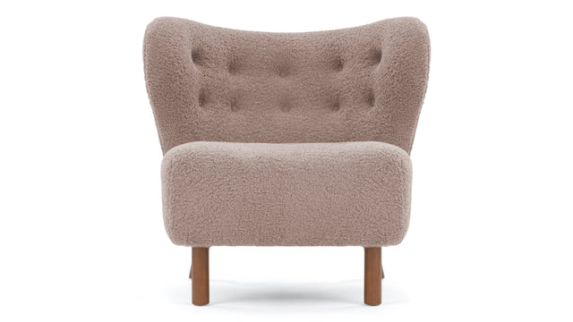 Petra - Petra Chair, Cappuccino Vegan Sherpa