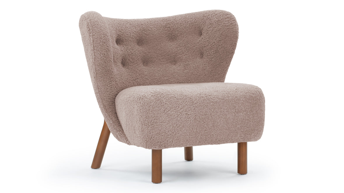 Petra - Petra Chair, Cappuccino Vegan Sherpa