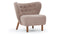 Petra - Petra Chair, Cappuccino Vegan Sherpa