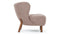 Petra - Petra Chair, Cappuccino Vegan Sherpa