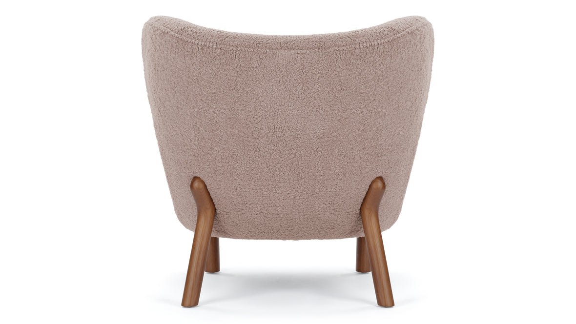 Petra - Petra Chair, Cappuccino Vegan Sherpa