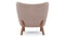 Petra - Petra Chair, Cappuccino Vegan Sherpa