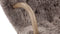 Clam - Clam Chair, Frosted Coco Luxe Sheepskin