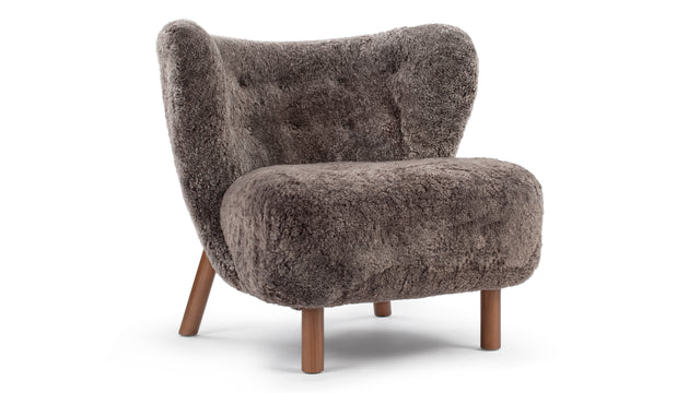 Petra - Petra Chair, Frosted Coco Luxe Sheepskin
