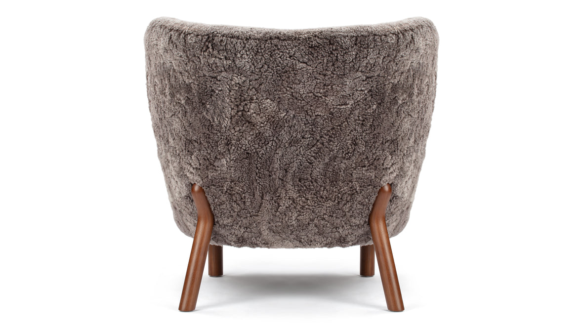 Petra - Petra Chair, Frosted Coco Luxe Sheepskin