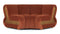 River - River Curved Module, Russet Plush Velvet