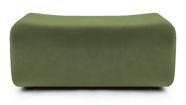 Leo - Leo Module, Ottoman, Lichen Plush Velvet