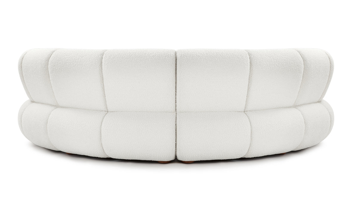 River - River Sectional, Crescent, Pearl Boucle
