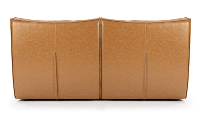 Tyge - Tyge Two Seater Sofa, Bourbon Vegan Leather