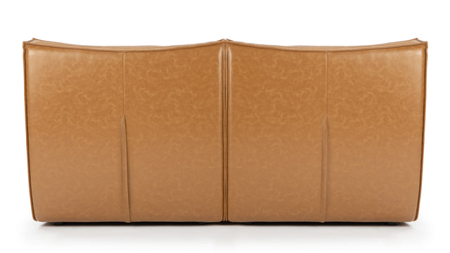 Tyge - Tyge Two Seater Sofa, Bourbon Vegan Leather