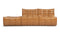 Tyge - Tyge Open End Sofa, Left, Bourbon Vegan Leather