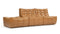 Tyge - Tyge Open End Sofa, Left, Bourbon Vegan Leather