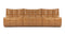 Tyge - Tyge Three Seater Sofa, Bourbon Vegan Leather