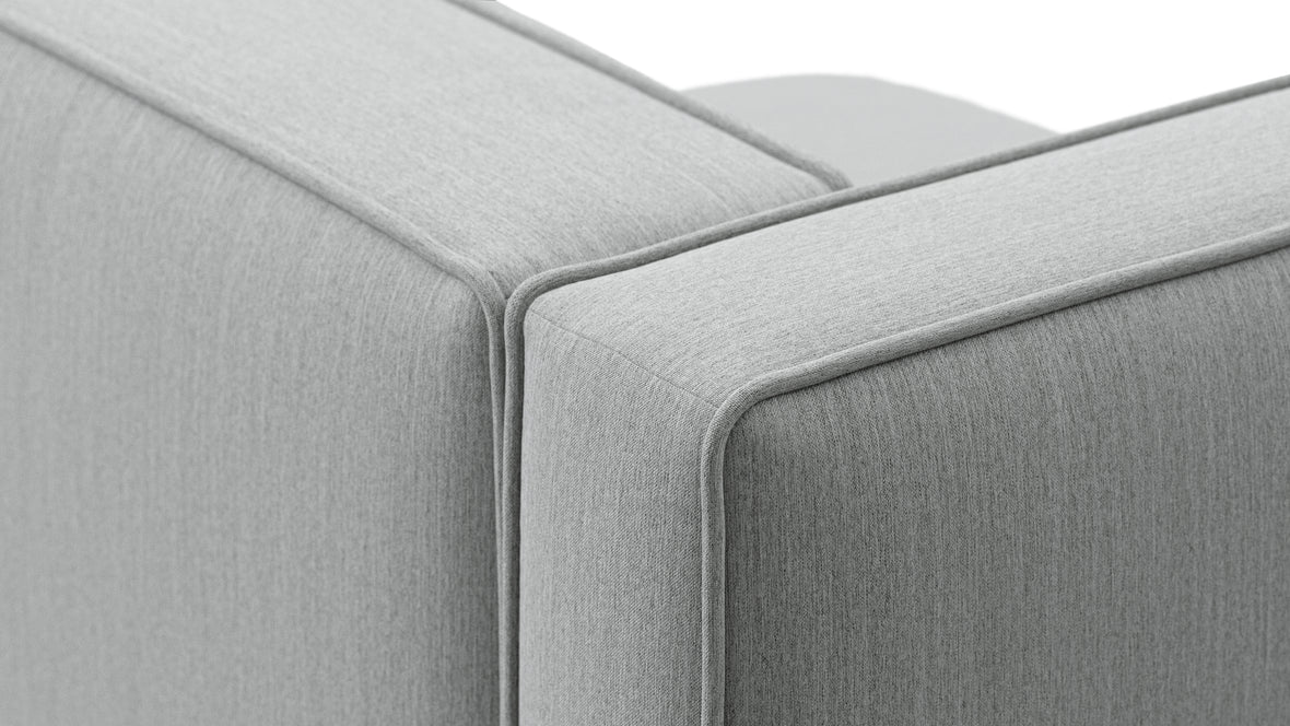 Bond - Bond Outdoor Module, Left Arm, Dove Grey Performance Weave
