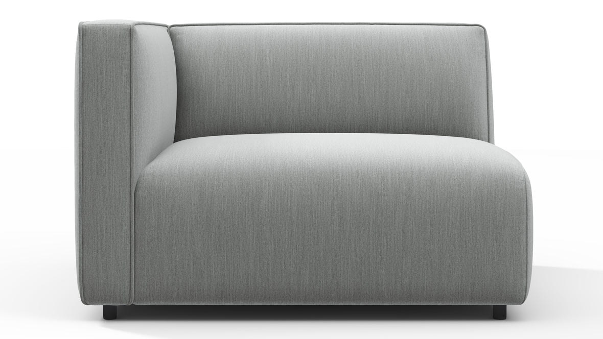 Bond - Bond Outdoor Module, Left Arm, Dove Grey Performance Weave