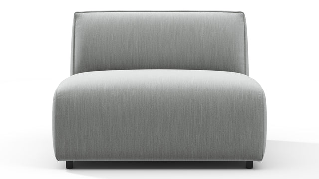 Bond - Bond Outdoor Module, Armless, Dove Grey Performance Weave