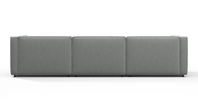Bond - Bond Outdoor Sectional, Right Chaise, Dove Grey Performance Weave