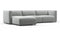 Bond - Bond Outdoor Sectional, Left Chaise, Dove Grey Performance Weave