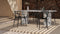 Saga - Saga Oval Dining Table, Modellato Marble, 94in