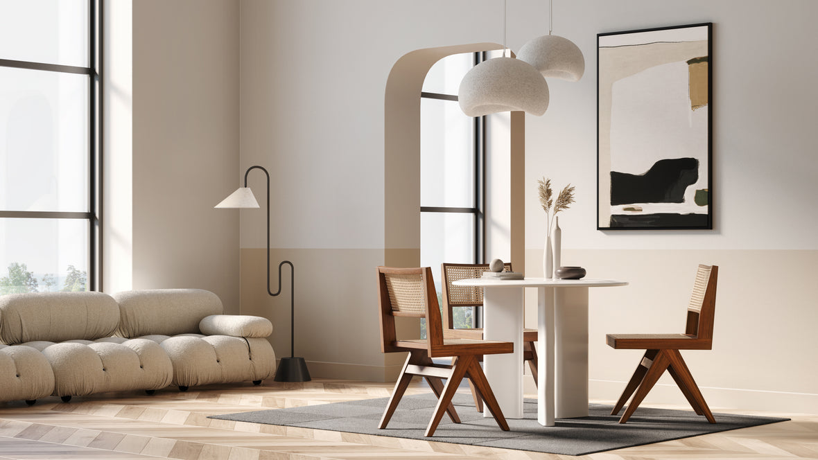 Jeanneret Dining Chair - Pierre Jeanneret Side Chair, Walnut