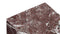 Plinth - Plinth Side Table, Rosso Levanto Marble