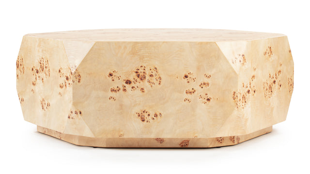 Callie - Callie Coffee Table, Burl Wood