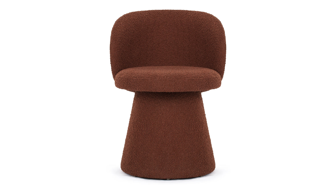 Ria - Ria Side Chair, Ginger Boucle