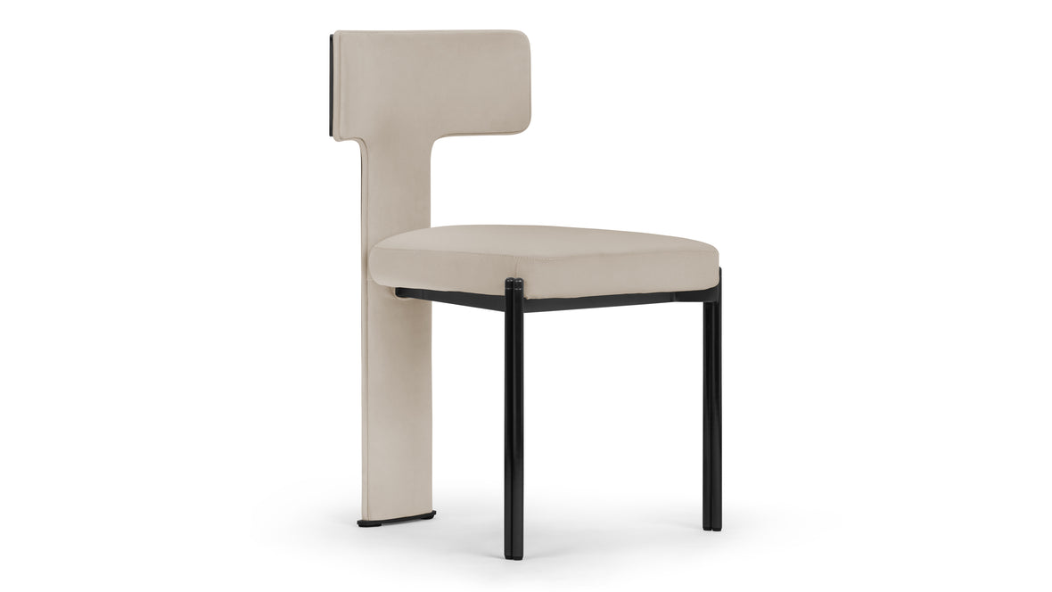 Aiko - Aiko Dining Chair, French Gray Velvet