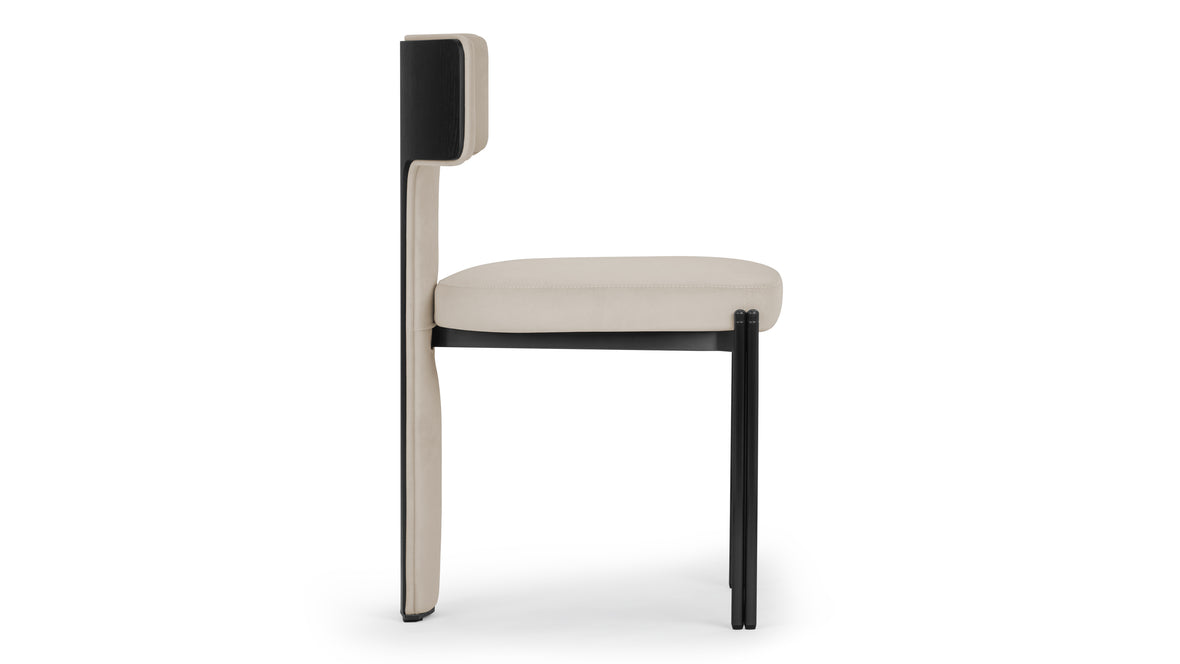 Aiko - Aiko Dining Chair, French Gray Velvet