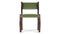 Onda - Onda Side Chair, Deep Olive Velvet and Walnut