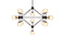 Moto - Moto Chandelier, Large, Smoked Glass and Black