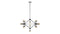 Moto - Moto Chandelier, Large, Smoked Glass and Black