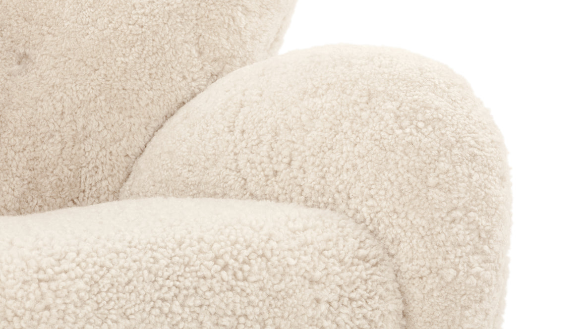 Tired Man - Tired Man Chair, Natural Luxe Sheepskin