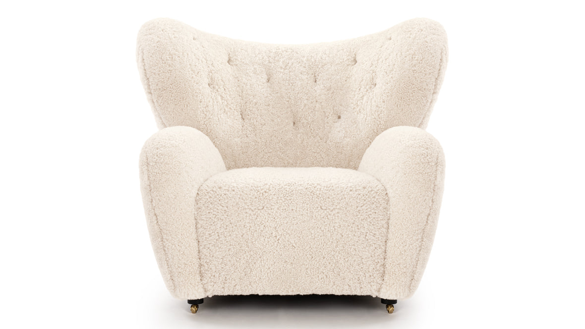 Tired Man - Tired Man Chair, Natural Luxe Sheepskin