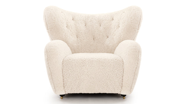 Tired Man - Tired Man Chair, Natural Luxe Sheepskin