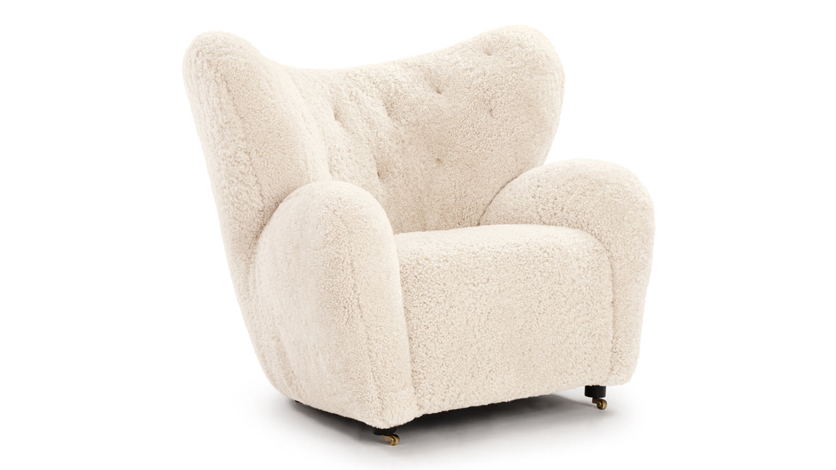 Tired Man - Tired Man Chair, Natural Luxe Sheepskin