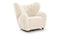 Tired Man - Tired Man Chair, Natural Luxe Sheepskin