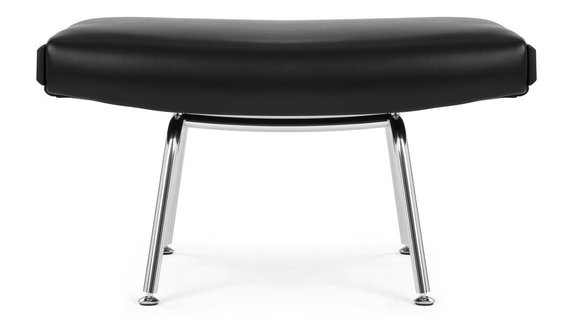 Toro - Toro Ottoman, Midnight Black Premium Leather