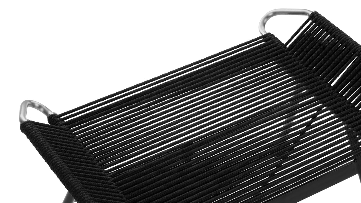 Halyard - Halyard Ottoman, Black Cord