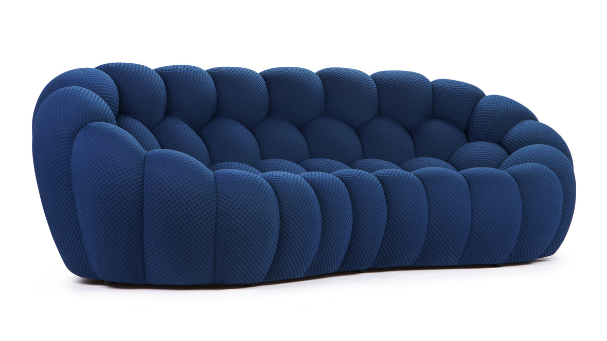 Bubble - Bubble Three Seater Sofa, Navy Textured Jersey